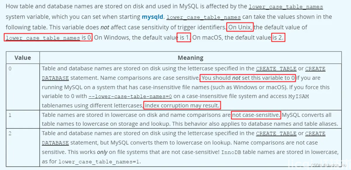 MySQL到底大小写敏感还是不敏感?